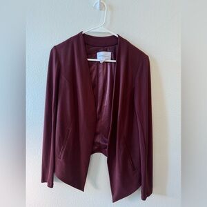 BCBGeneration Women's Burgundy Cropped Jacket